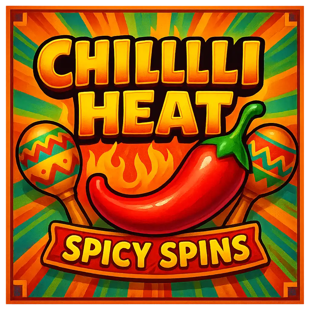 Vignette de la machine à sous Chilli Heat Spicy Spins avec des piments enflammés