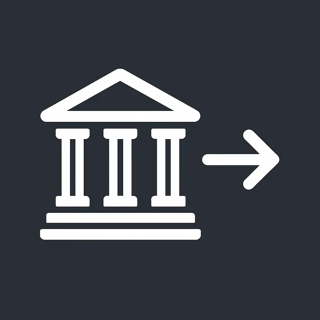 Icône de virement bancaire